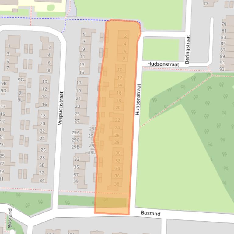 Kaart van postcodegebied 5665GR.