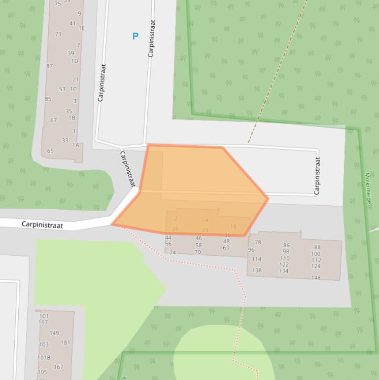 Kaart van postcodegebied 5665HS.