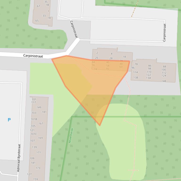 Kaart van postcodegebied 5665HT.