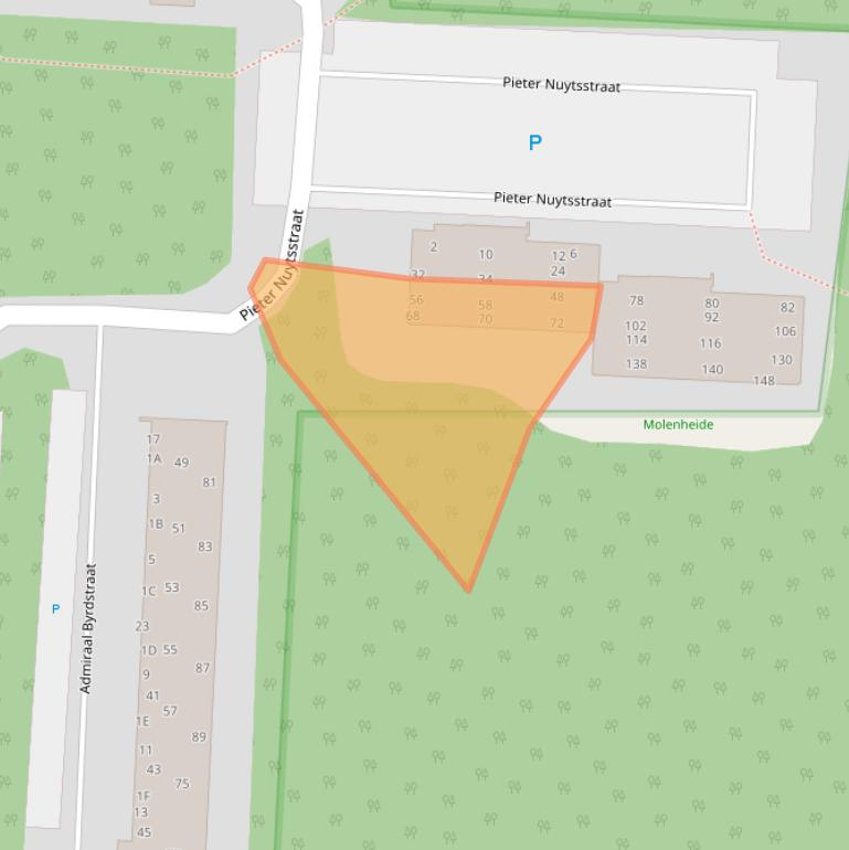 Kaart van postcodegebied 5665JG.