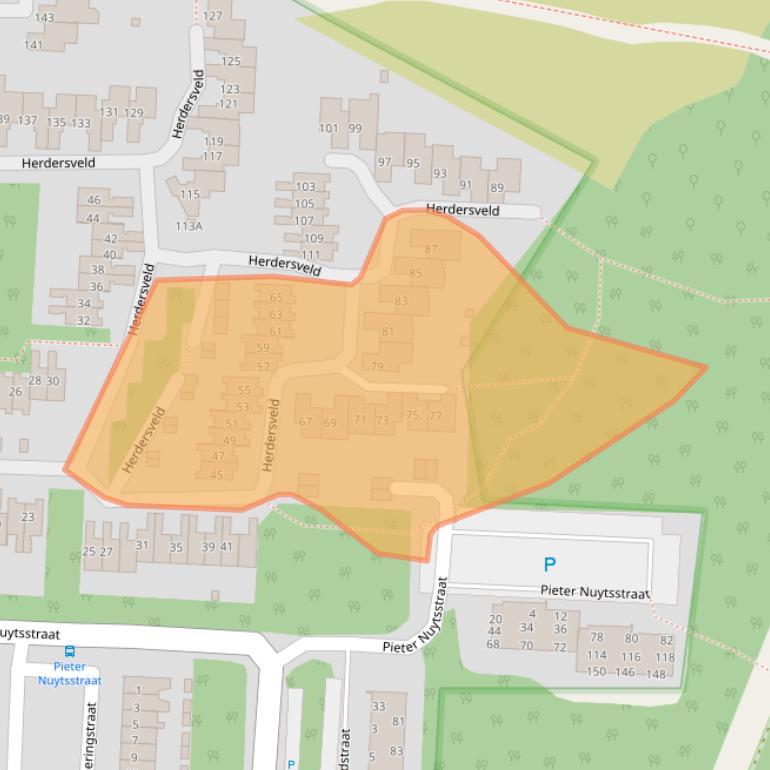 Kaart van postcodegebied 5665JL.