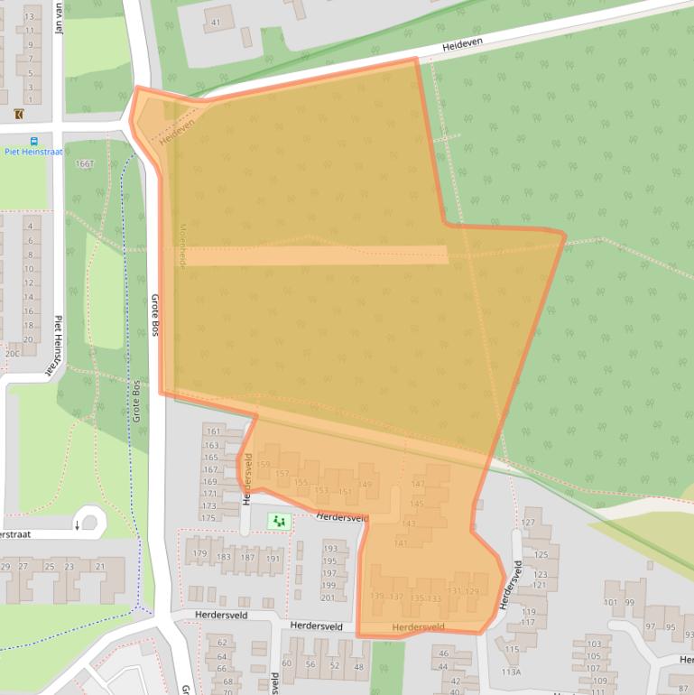 Kaart van postcodegebied 5665JN.