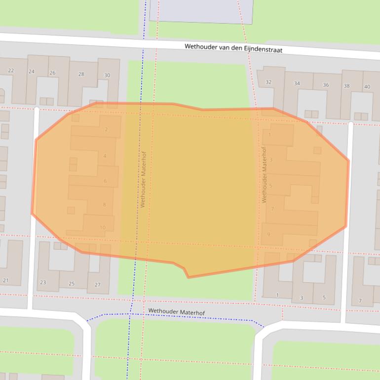 Kaart van postcodegebied 5665SH.