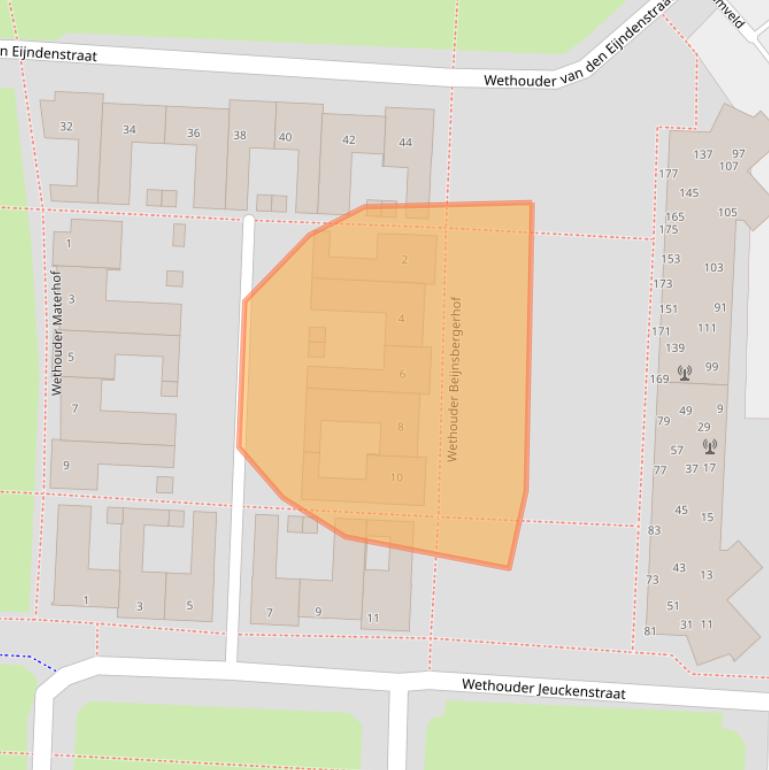 Kaart van postcodegebied 5665SJ.
