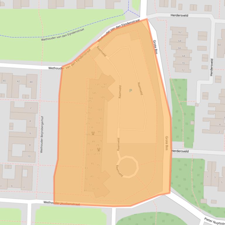 Kaart van postcodegebied 5665SZ.