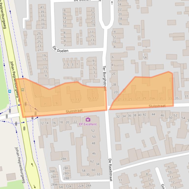 Kaart van postcodegebied 5666AA.