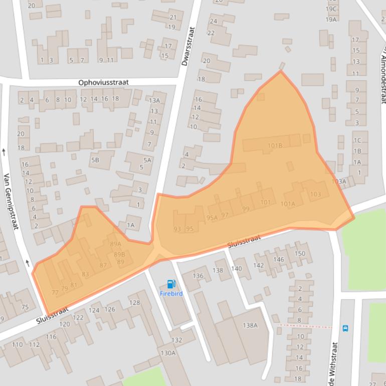 Kaart van postcodegebied 5666AC.