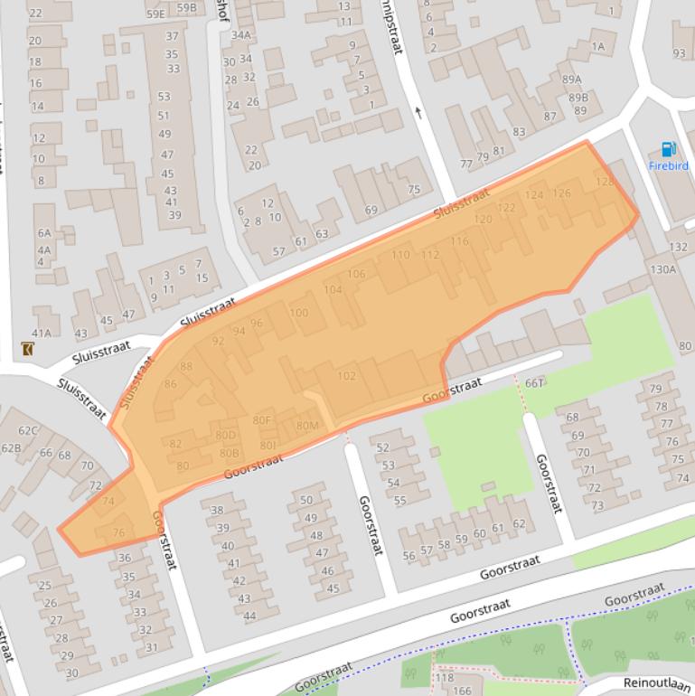 Kaart van postcodegebied 5666AN.