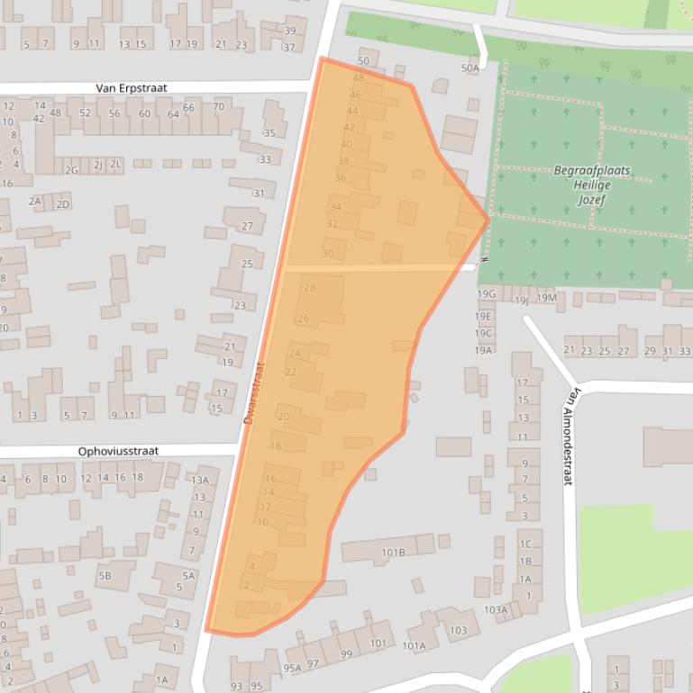 Kaart van postcodegebied 5666BD.