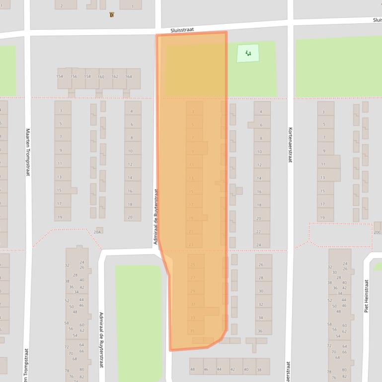 Kaart van postcodegebied 5666ES.