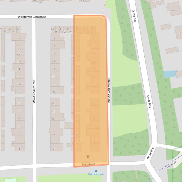 Kaart van postcodegebied 5666GN.