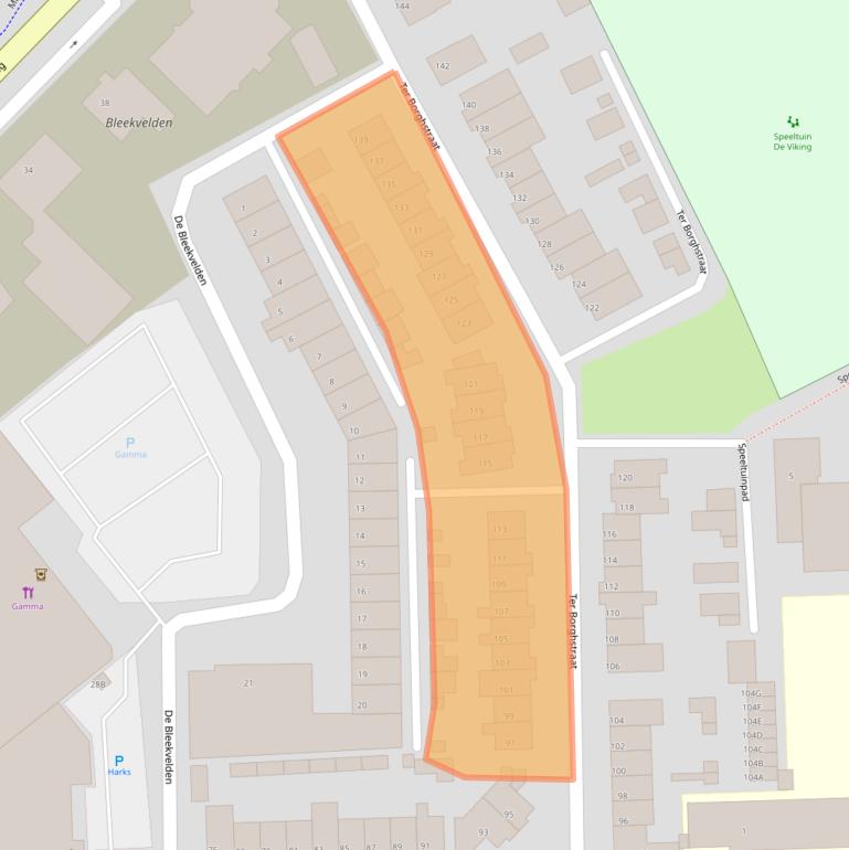 Kaart van postcodegebied 5666RC.