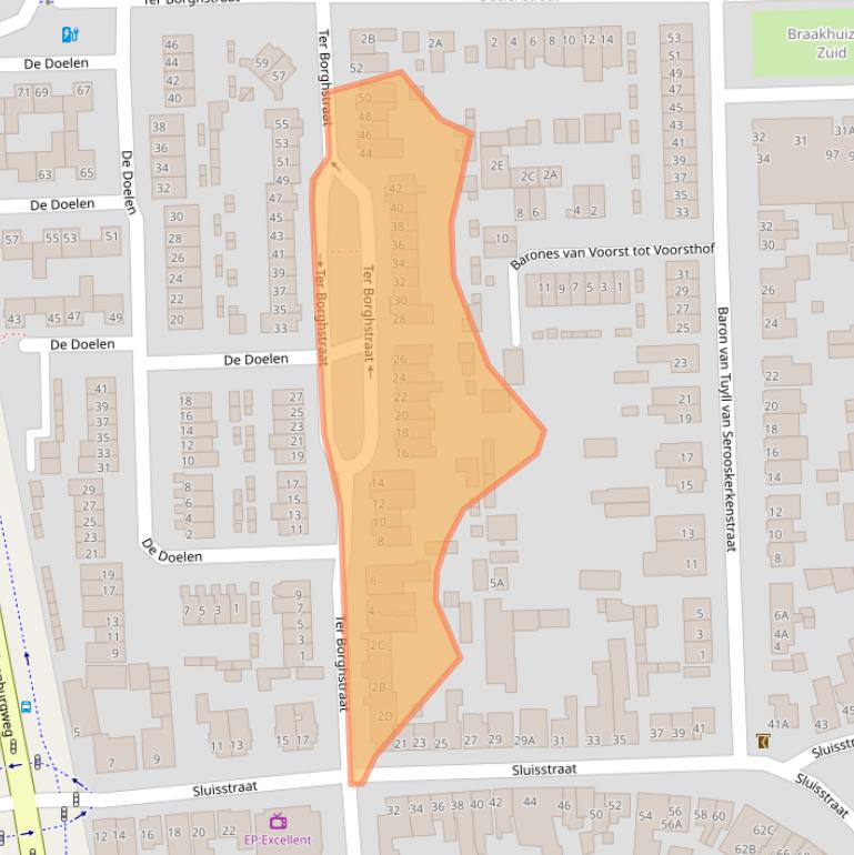 Kaart van postcodegebied 5666RD.