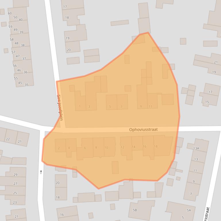 Kaart van postcodegebied 5666RP.