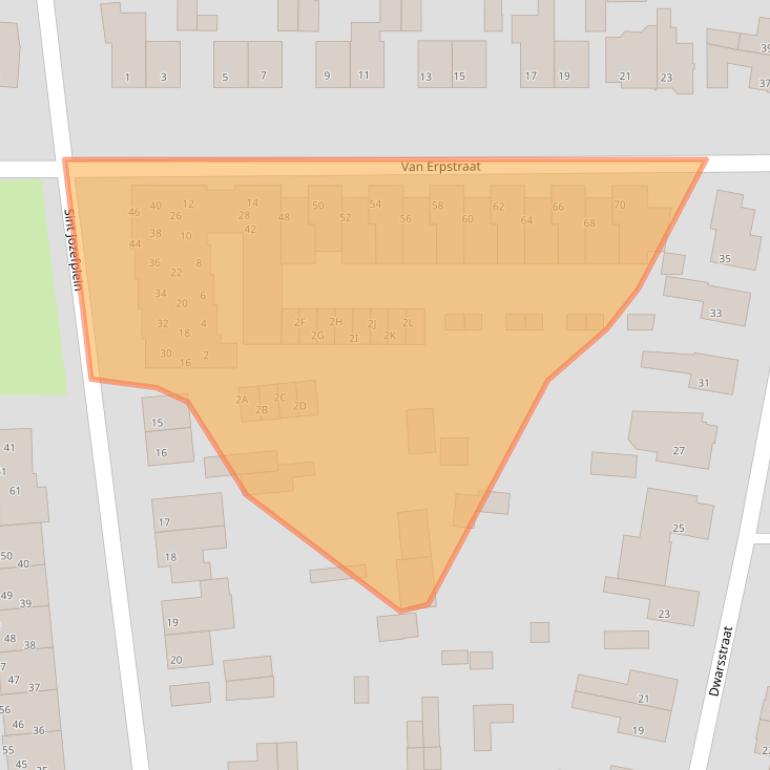 Kaart van postcodegebied 5666RS.