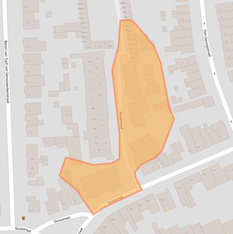 Kaart van postcodegebied 5666RV.