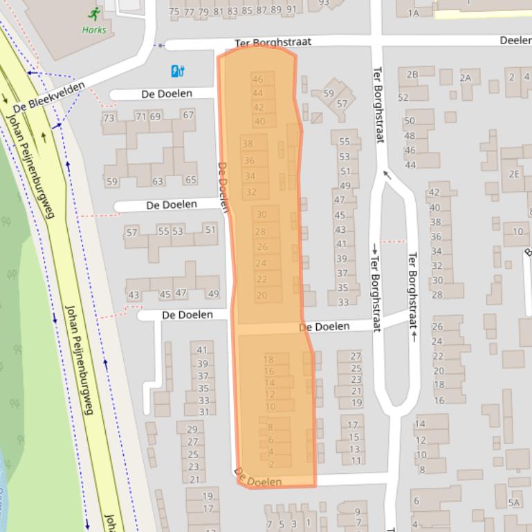 Kaart van postcodegebied 5666SE.