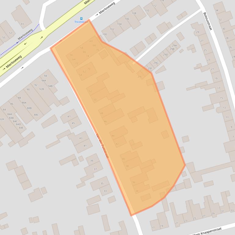 Kaart van postcodegebied 5666TK.