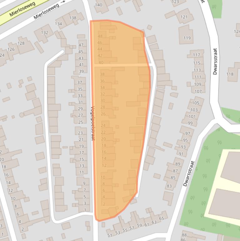 Kaart van postcodegebied 5666TT.