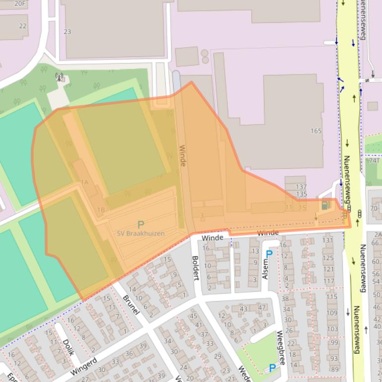 Kaart van postcodegebied 5667AX.