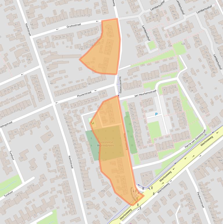 Kaart van postcodegebied 5667BA.