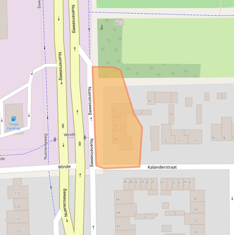 Kaart van postcodegebied 5667BJ.