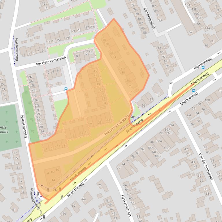 Kaart van postcodegebied 5667BK.