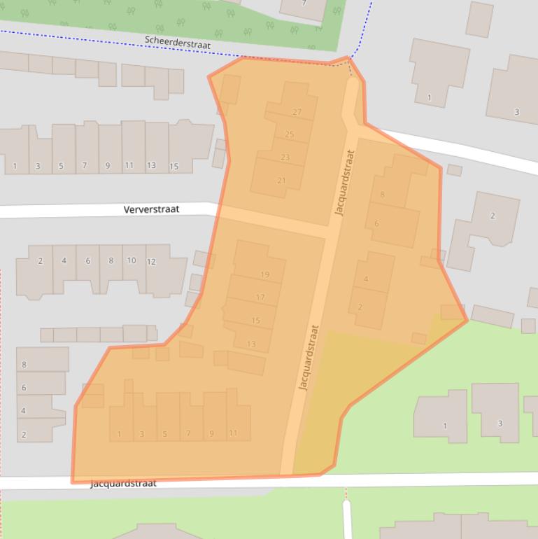 Kaart van postcodegebied 5667HS.