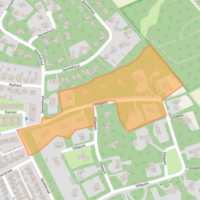 Kaart van postcodegebied 5667HW.