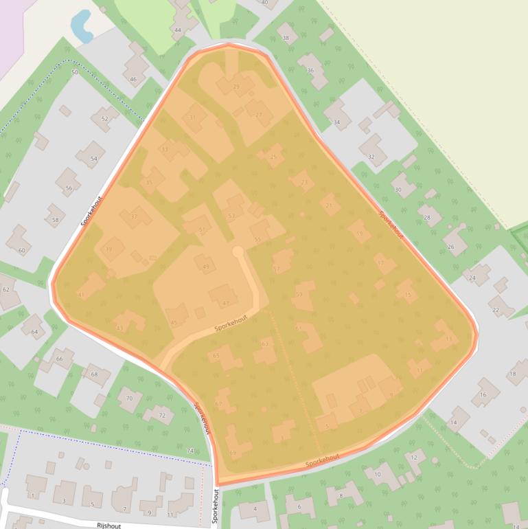 Kaart van postcodegebied 5667JE.