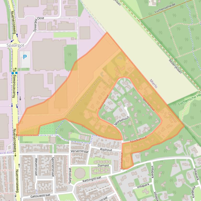 Kaart van postcodegebied 5667JG.