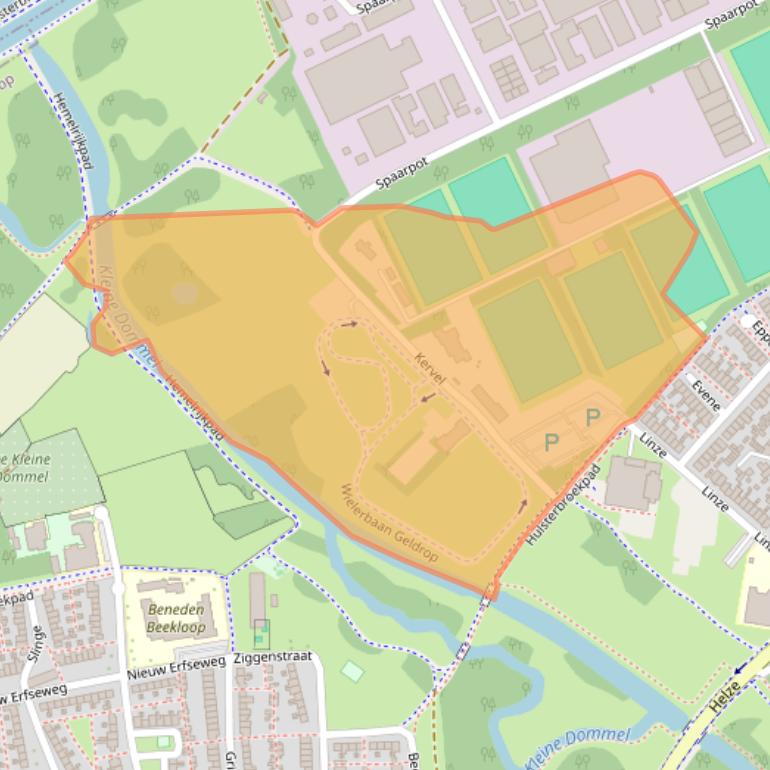 Kaart van postcodegebied 5667KN.