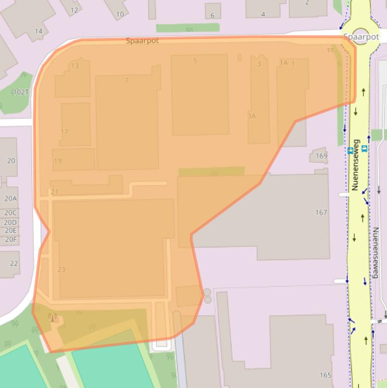 Kaart van postcodegebied 5667KV.
