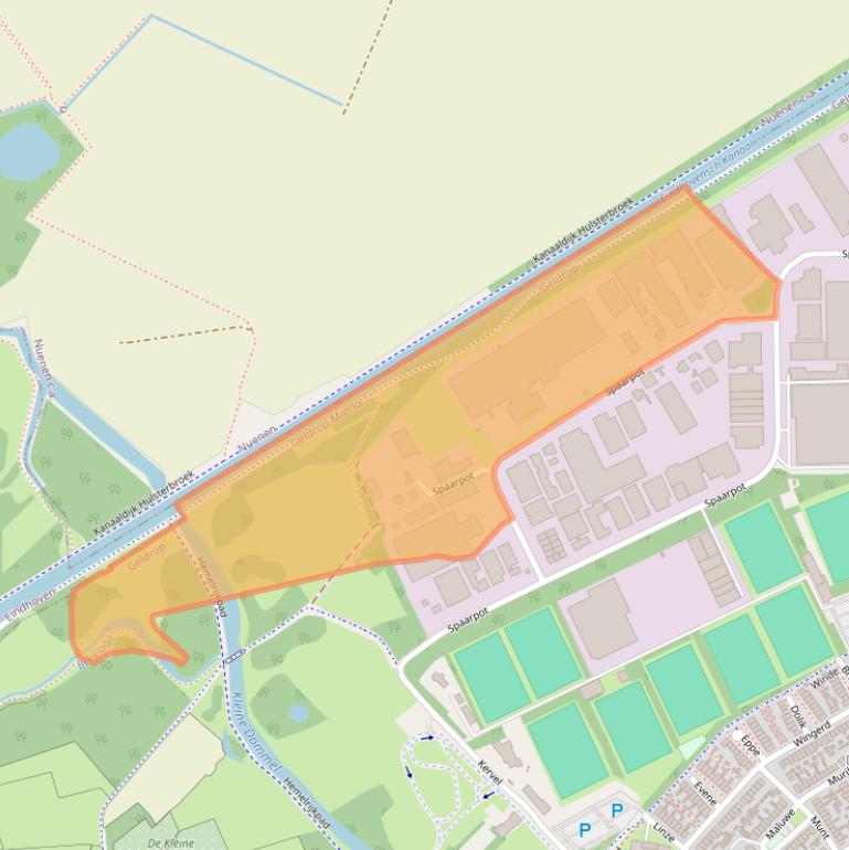 Kaart van postcodegebied 5667KZ.