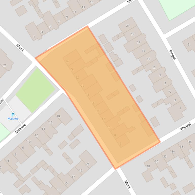 Kaart van postcodegebied 5667LP.