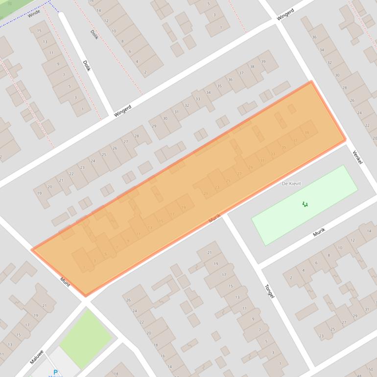 Kaart van postcodegebied 5667LR.