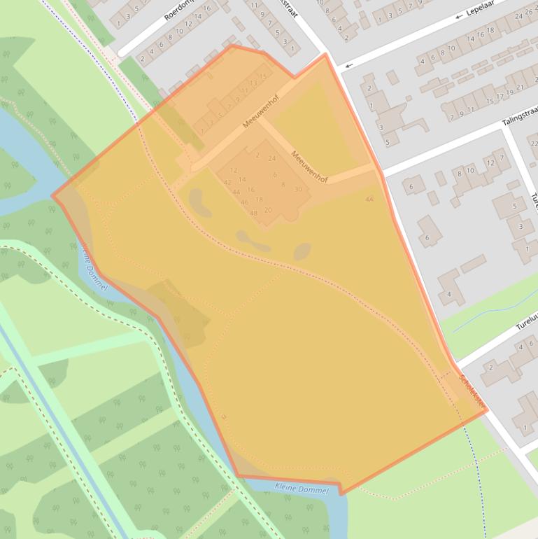 Kaart van postcodegebied 5667ND.