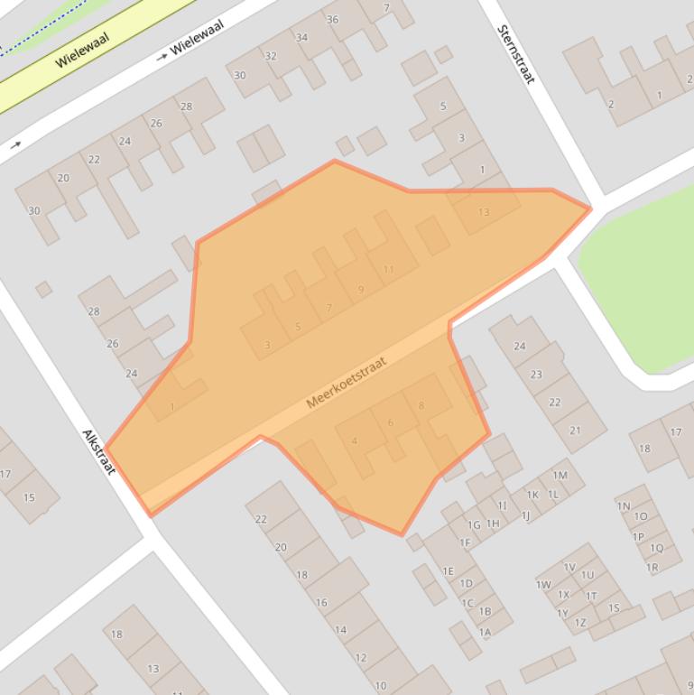 Kaart van postcodegebied 5667NE.