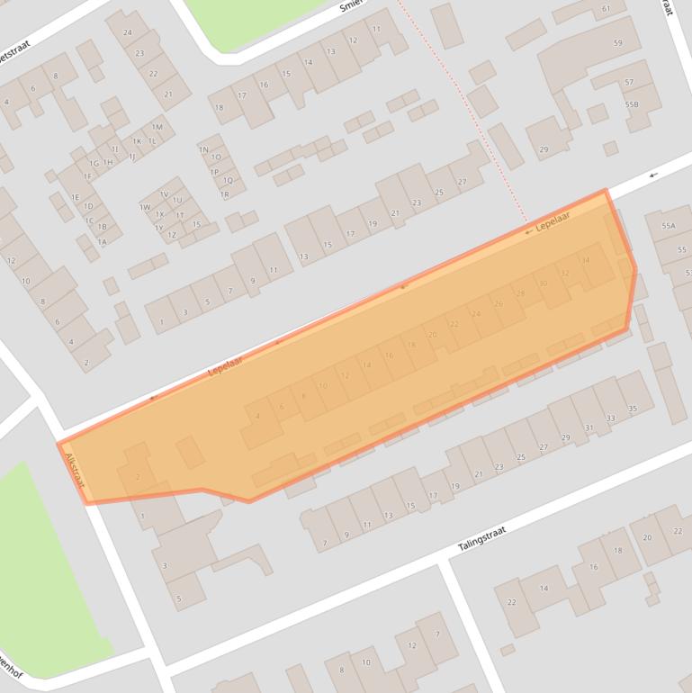 Kaart van postcodegebied 5667PK.