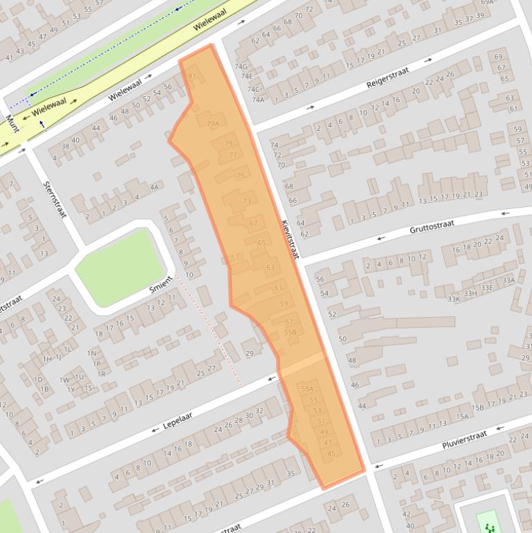 Kaart van postcodegebied 5667PP.