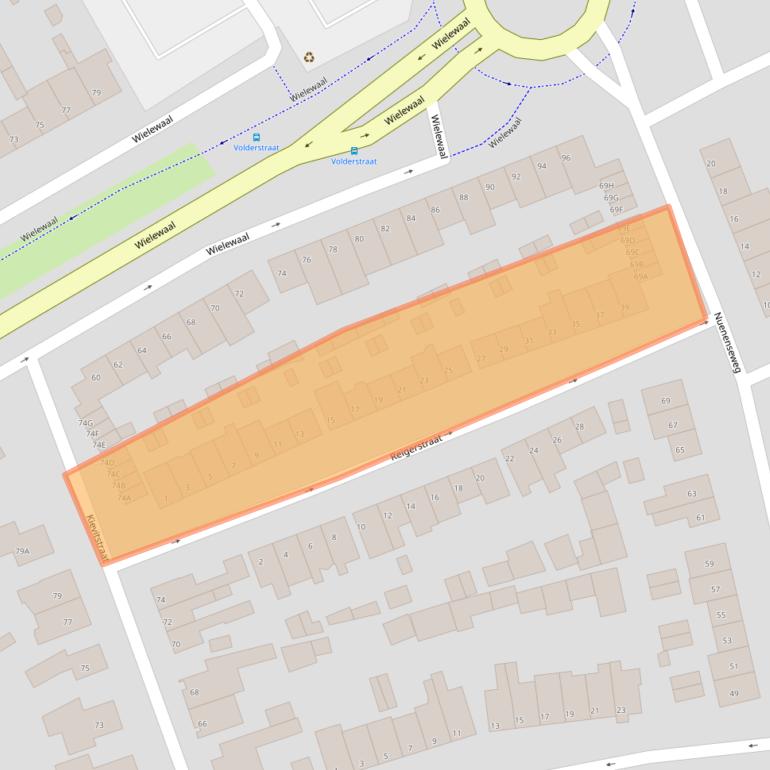 Kaart van postcodegebied 5667PT.