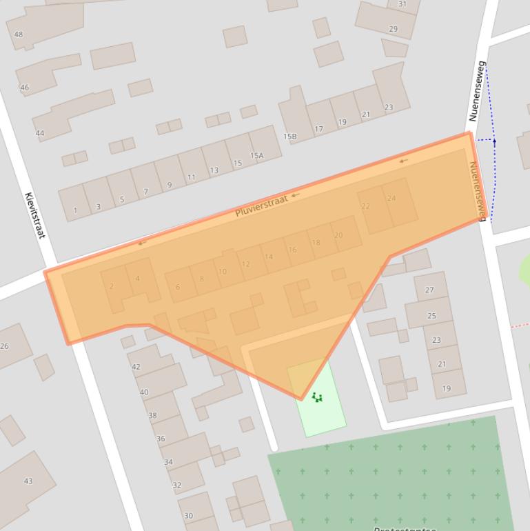 Kaart van postcodegebied 5667PZ.