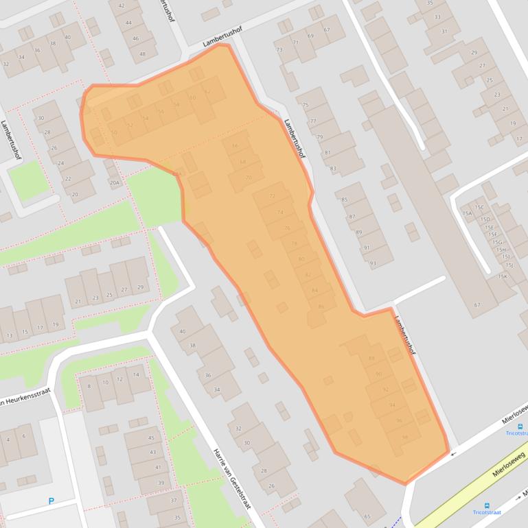 Kaart van postcodegebied 5667SG.