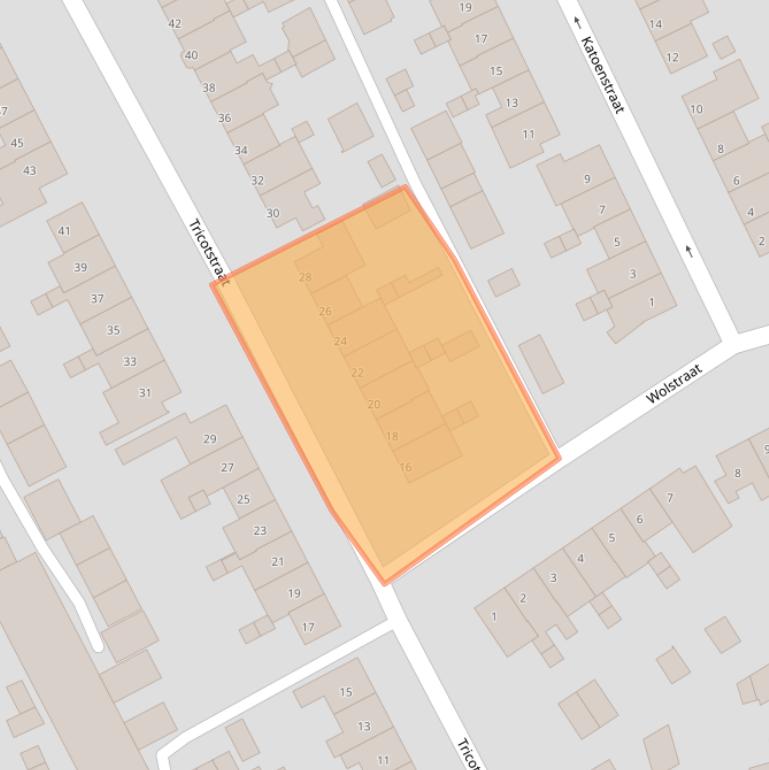 Kaart van postcodegebied 5667TC.