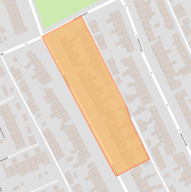 Kaart van postcodegebied 5667TD.