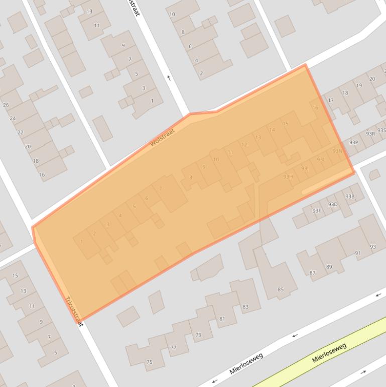 Kaart van postcodegebied 5667TE.