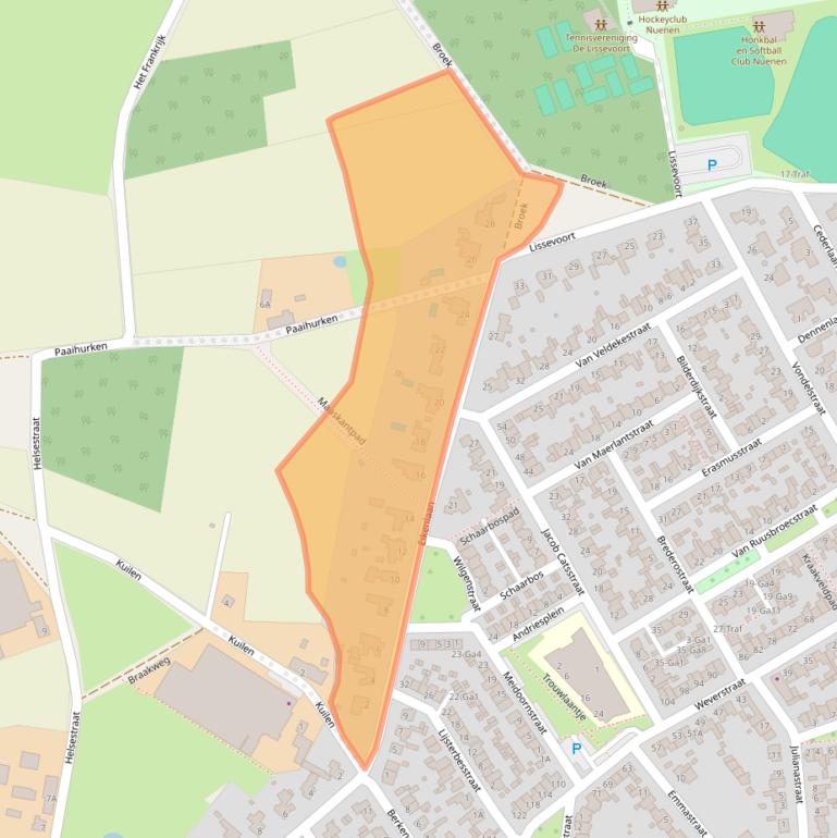 Kaart van postcodegebied 5671AB.