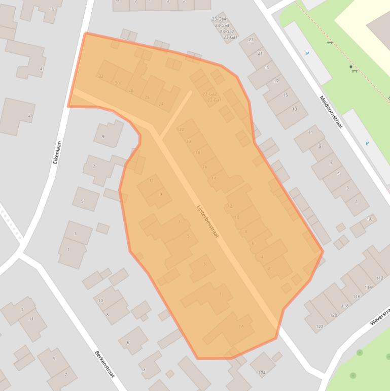 Kaart van postcodegebied 5671AE.