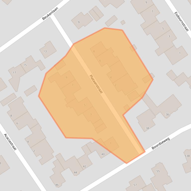 Kaart van postcodegebied 5671AL.