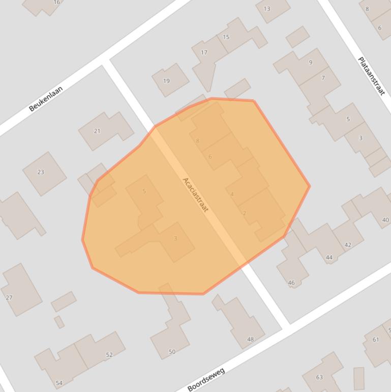 Kaart van postcodegebied 5671AM.